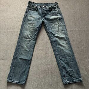 Levis 514 Jeans Men 32x30 Blue Denim Straight Zip Fly Pants Cotton Casual